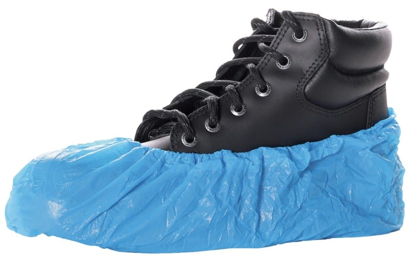 Schoenhoezen disposable polypropyleen universeel blauw 100 stuks