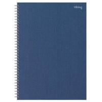 Office Depot A4 Spiraalblok Marineblauw Hardcover Gelinieerd Geperforeerd 80 vellen