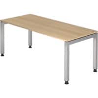 Hammerbacher J Series Hoogteverstelbaar Bureau Rechthoekig Eiken 4 voeten 1.800 (B) x 680 (H) mm Hout