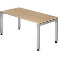 Hammerbacher J Series Hoogteverstelbaar Bureau Rechthoekig Eiken 4 voeten 1.600 (B) x 680 (H) mm Hout