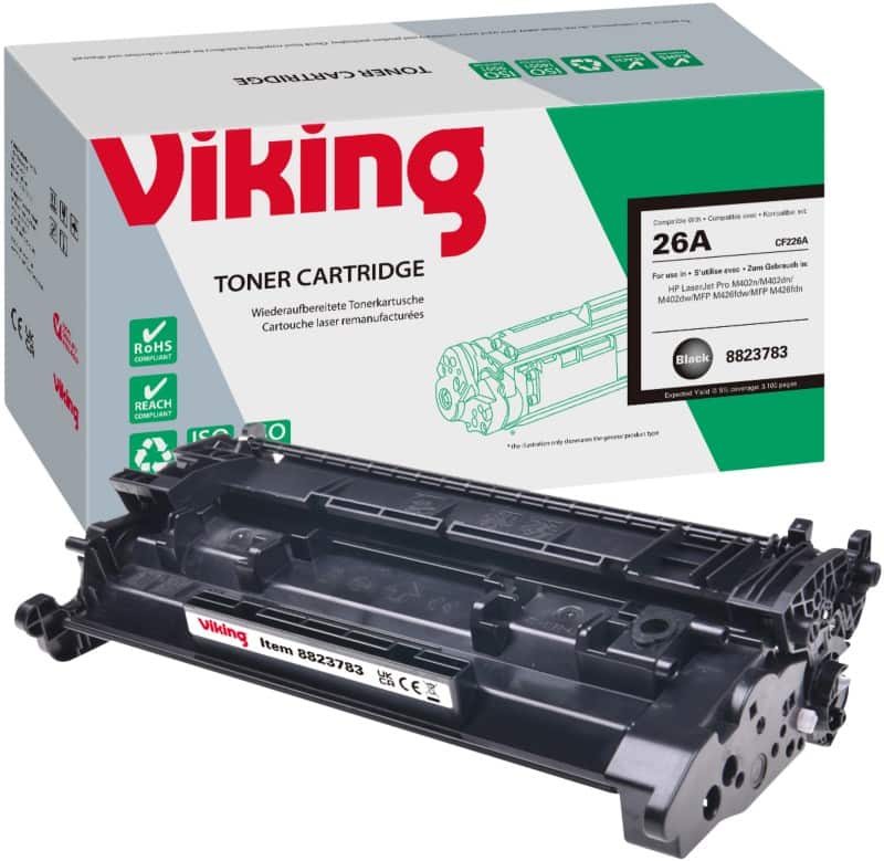 Viking 26A compatibele HP tonercartridge CF226A zwart