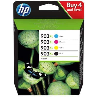HP 903XL Origineel Inktcartridge 3HZ51AE Zwart, cyaan, magenta, geel Multipak  4 Stuks
