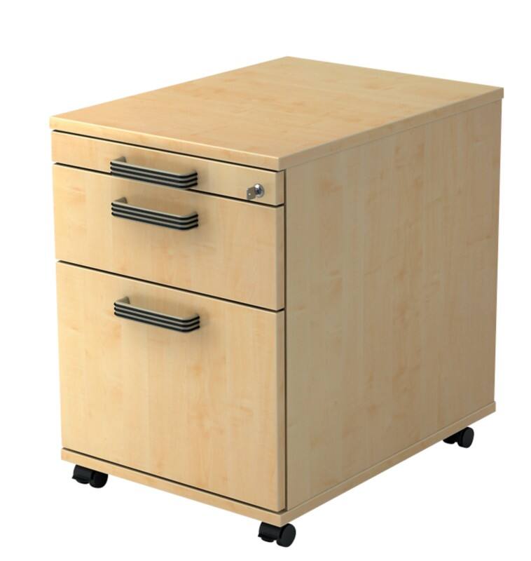 Hammerbacher Ladeblok 2 Lades Afsluitbaar 428 x 580 x 590 mm Ahorn