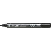 Pilot Super Grip 100 permanentmarker fijn ronde punt 1 mm Zwart