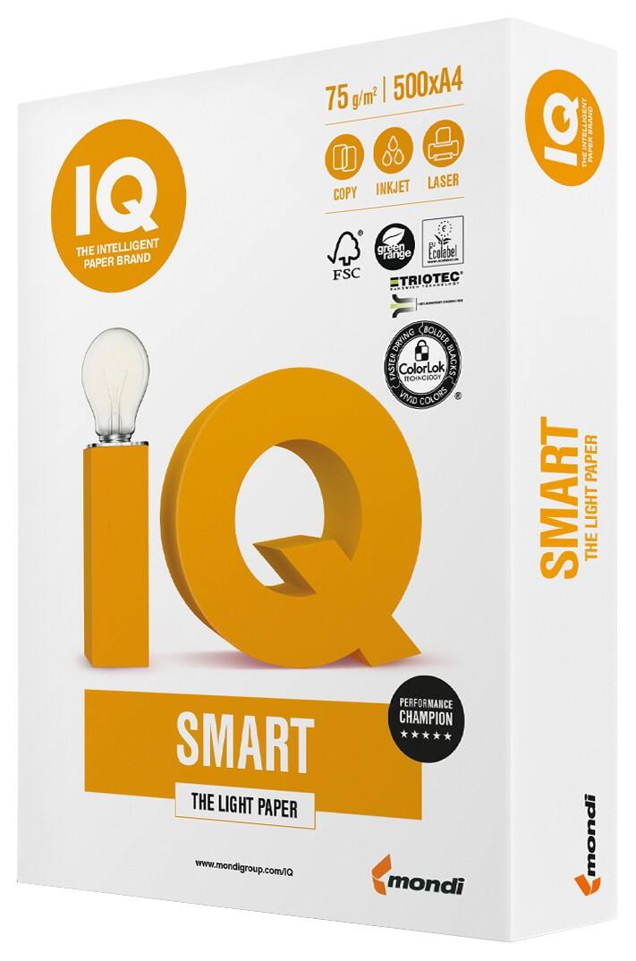 IQ print-/ kopieerpapier A4 75 gram Wit 500 vellen
