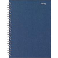 Viking Notitieboek A5+ Geruit Spiraal gebonden Karton Marineblauw Geperforeerd 160 Pagina's 80 Vellen