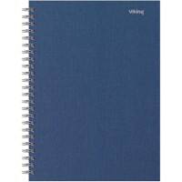 Office Depot Notitieboek A5+ Geruit Spiraal gebonden Karton Marineblauw Geperforeerd 160 Pagina's 80 Vellen