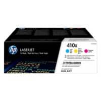 HP 410X Origineel Tonercartridge CF252XM Cyaan, Magenta, Geel 3 Stuks