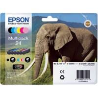 Epson 24 Origineel Inktcartridge C13T24284011 Zwart, cyaan, lichtcyaan, magenta, lichtmagenta, geel Multipack 6 Stuks