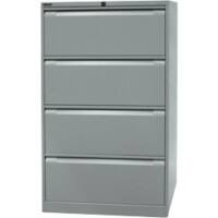 Bisley Archiefkast Staal 4 lades 800 x 622 x 1.321 mm Zilver