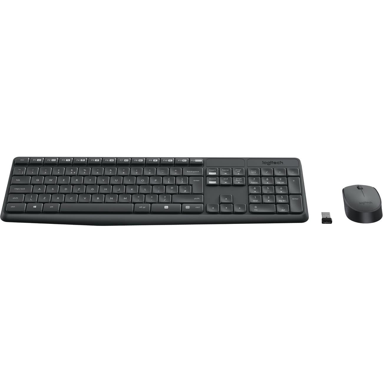 Logitech Draadloos toetsenbord en muis MK235 QWERTZ DE