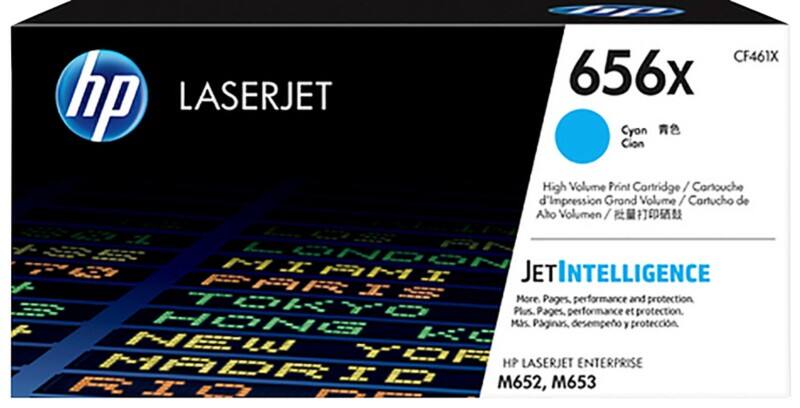 HP 656X originele tonercartridge CF461X cyaan