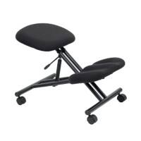 Realspace Kniestoel Ergonomische bureaustoel met synchroonmechanisme en verstelbare zitting Zwart