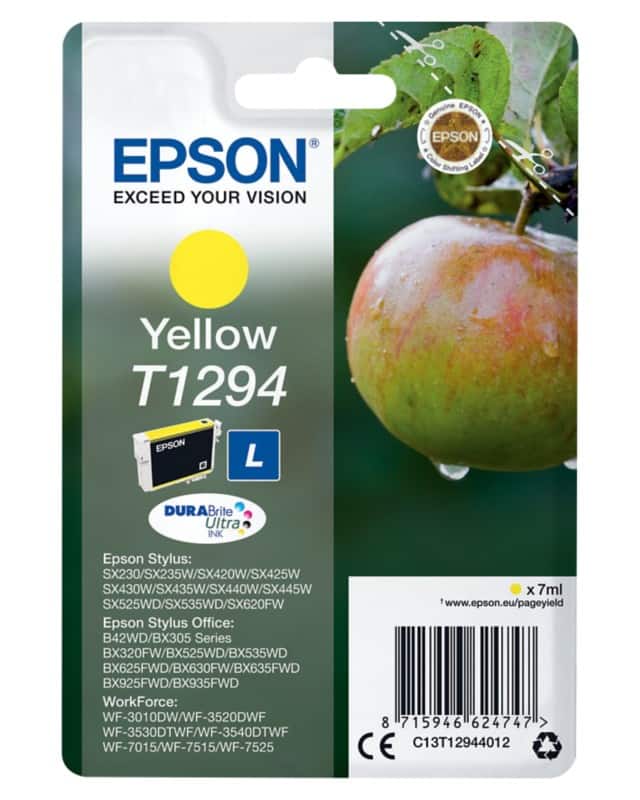Epson T1294 Origineel Inktcartridge C13T12944012 Geel