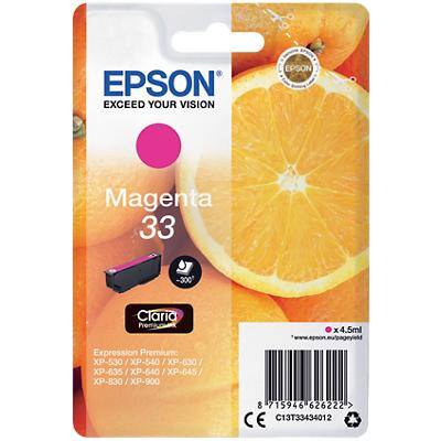 Epson 33 Origineel Inktcartridge C13T33434012 Magenta