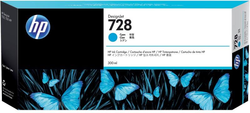 HP 728 Origineel Inktcartridge F9K17A Cyaan