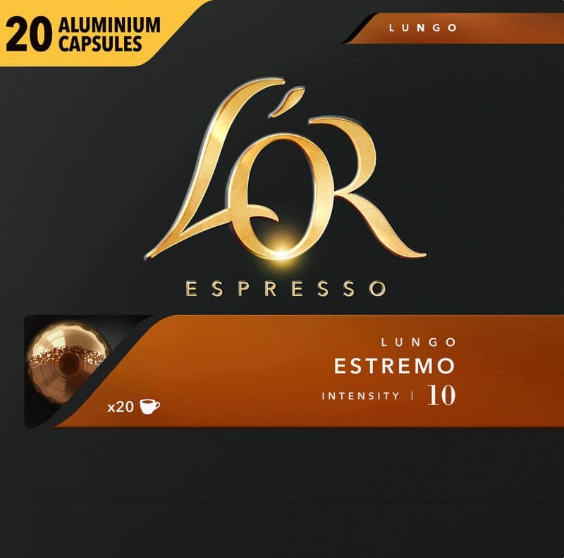 L'OR Koffiecups Nespresso Capsules Krachtig 20 Stuks à 5,2 g